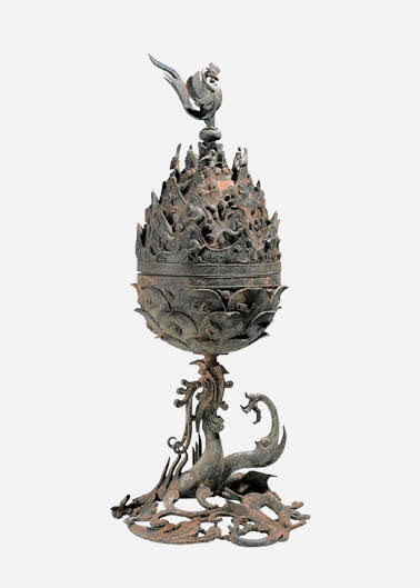 Great Gilt-bronze Incense Burner | Baekje|
