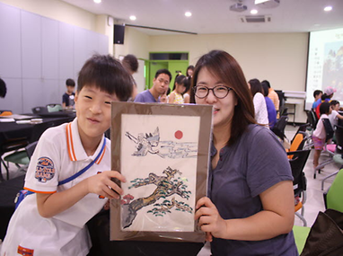 교육중인 어린이들