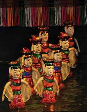 수상인형극 모습