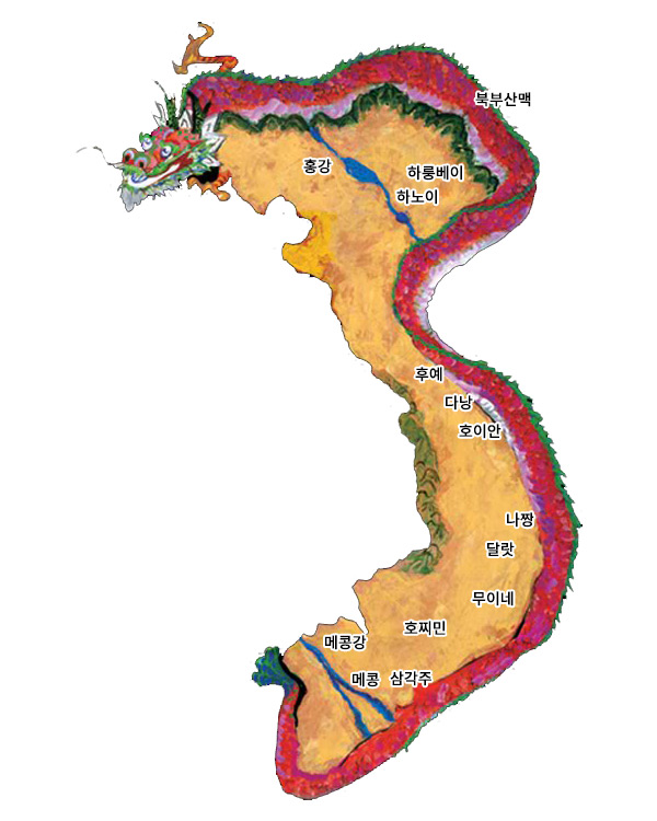 베트남 지도